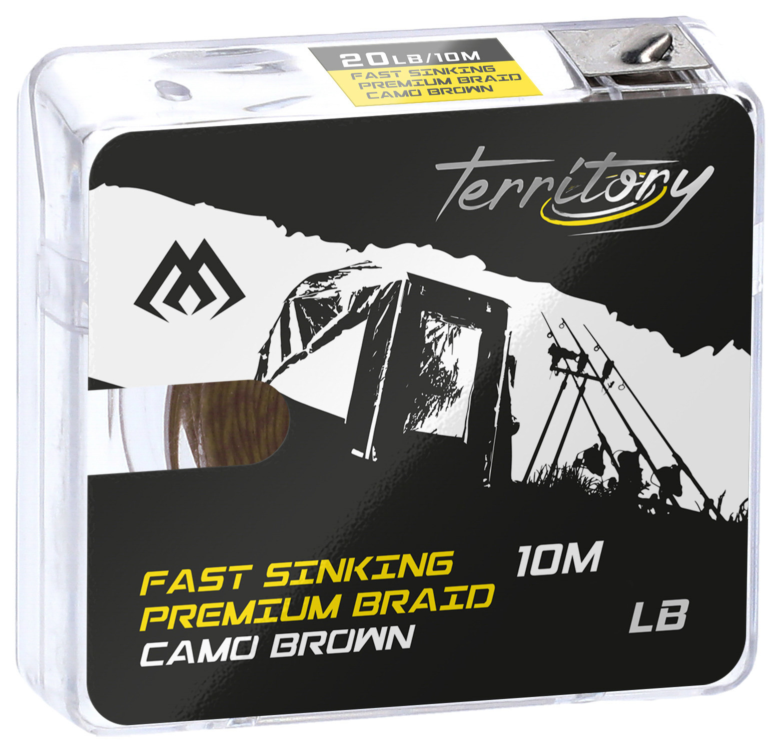 Mikado Fast Sinking Premium Braid Camo Brown 10m 30lb Plecionka przyponowa