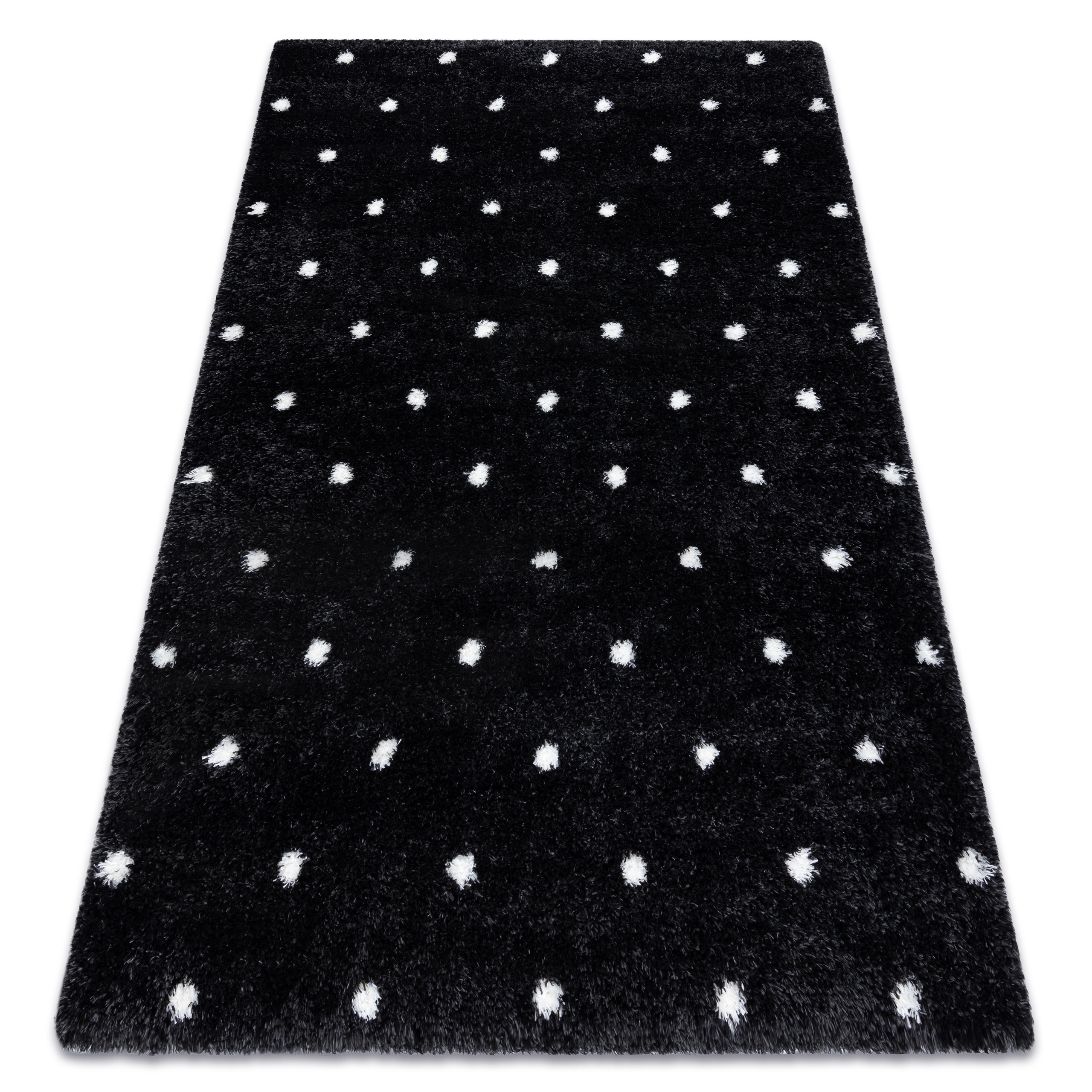 Koberec Shaggy Fluffy 180x270 Groszki Bodky #AF254