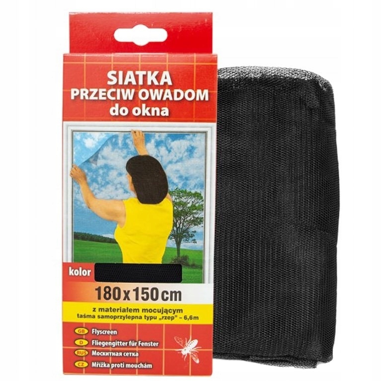 

Moskitiera Siatka Na Okno Przeciw Owadom 150X180CM