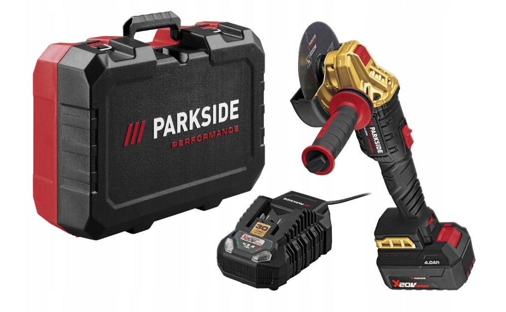 Parkside Performance Szlifierka kątowa 125mm 20V Ppwsa Akumulator ładowarka