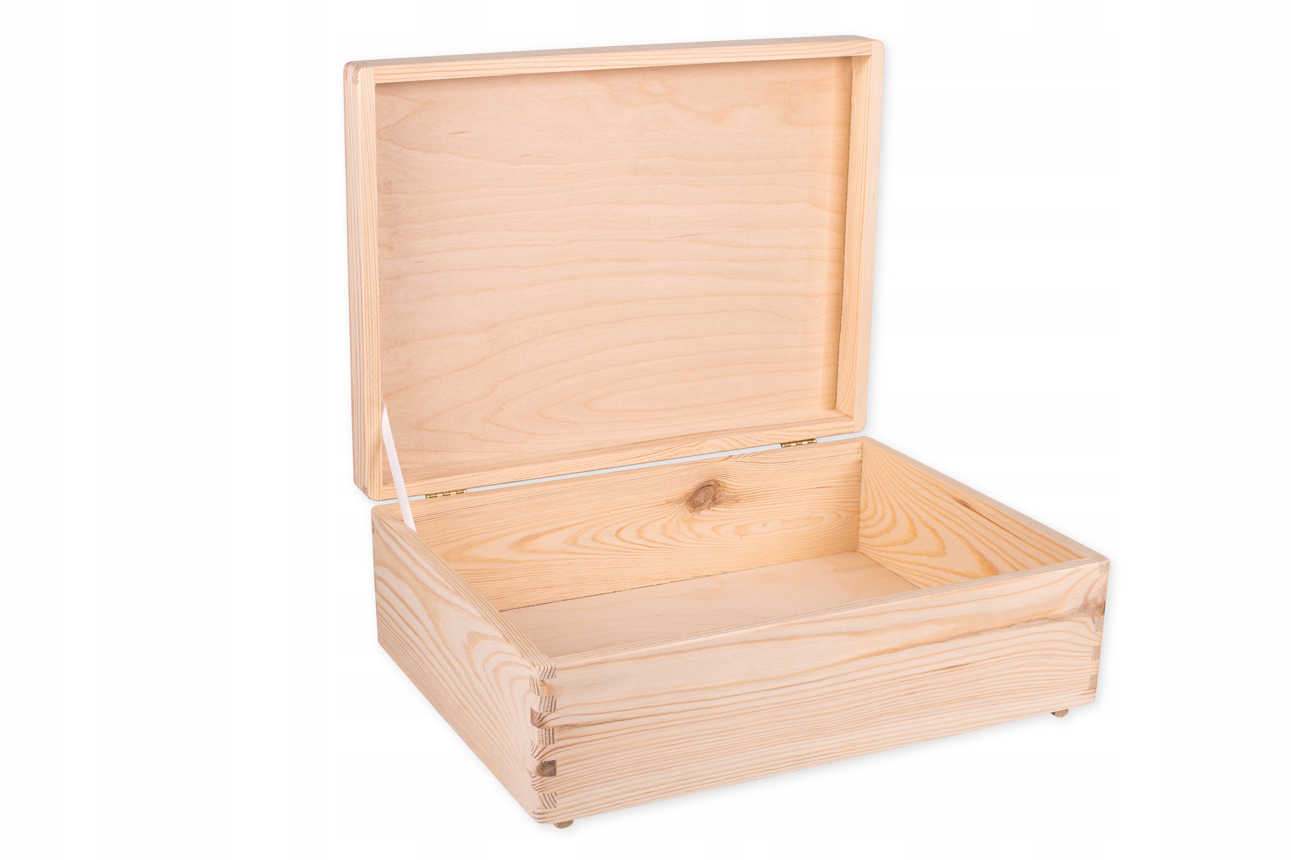 

Pudełko Drewniane Skrzynka Z Wiekiem 40x30x14 cm