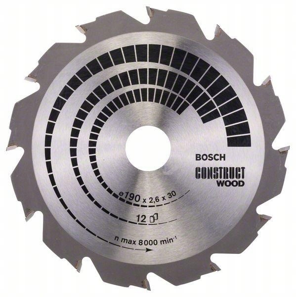 Kotoučová Pila H Construct Wood 190 MM Na Dřevo 30Z12