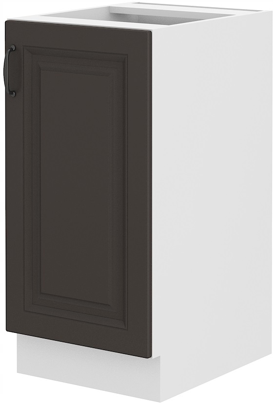 Spodní stojící kuchyňská skříňka 40 cm. Bílá Grafit