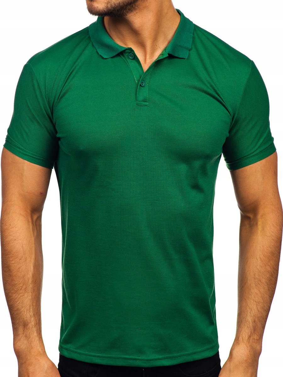 

Koszulka Polo Męska Gładka Zielona GD02 DENLEY_2XL