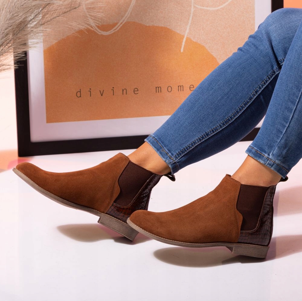 Kotníkové Boty Klasické Butdam Semiš Had 37