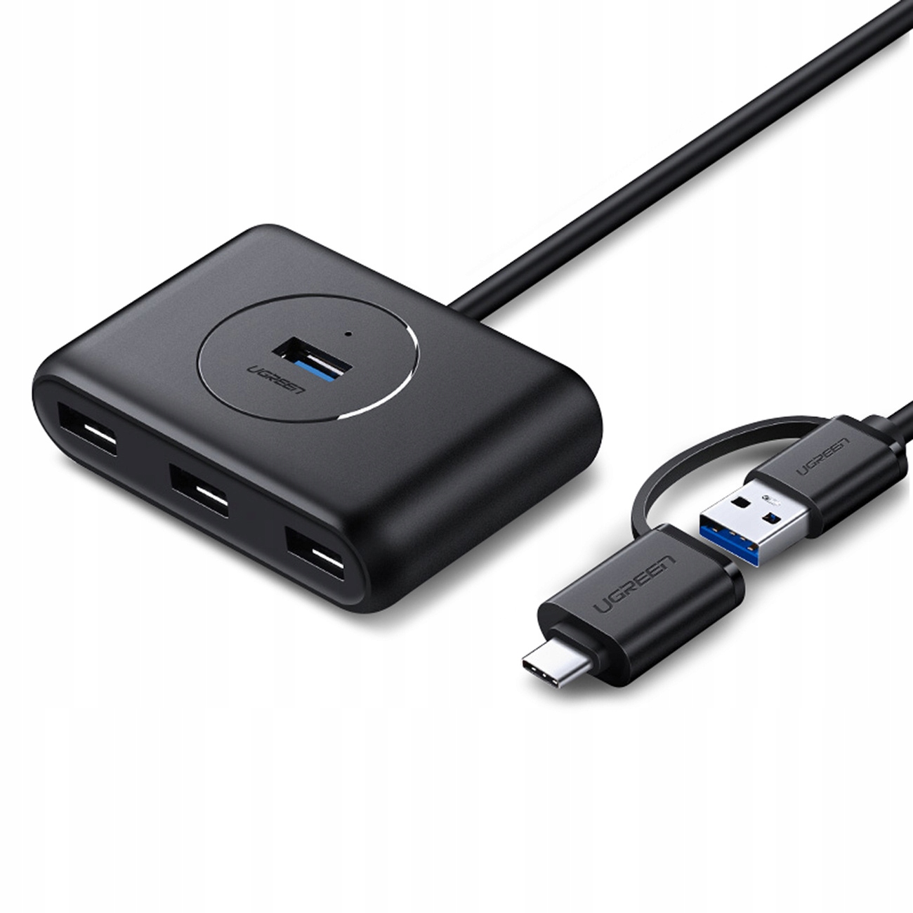 Ugreen Hub 4w1 Usb-c 4xUSB 3.0 5Gb/s 1m czarny (CR113)