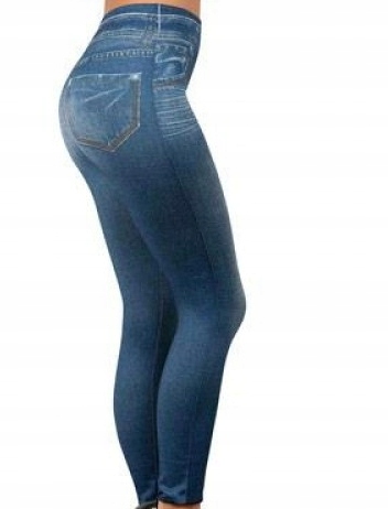 Legginsy SLIM WYSZCZUPLAJĄCE JEANS S/M Model Leggins SLIM JEANS