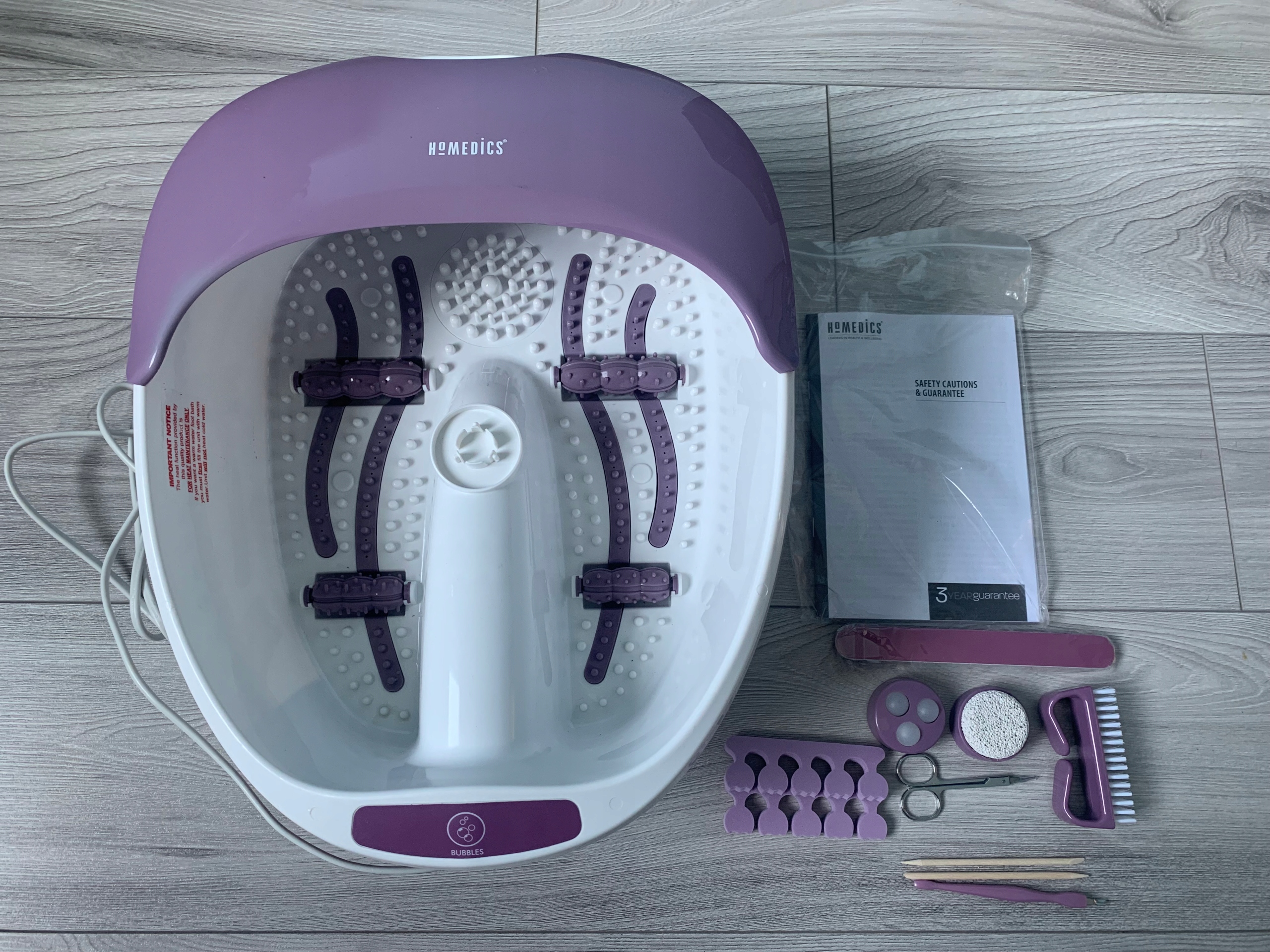 HYDROMASAŻER DO STÓP HOMEDICS LUXURY FS-100DB Moc 50 W