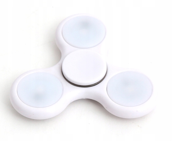 

Spinner fidget do tablicy manipulacyjnej Biały Led