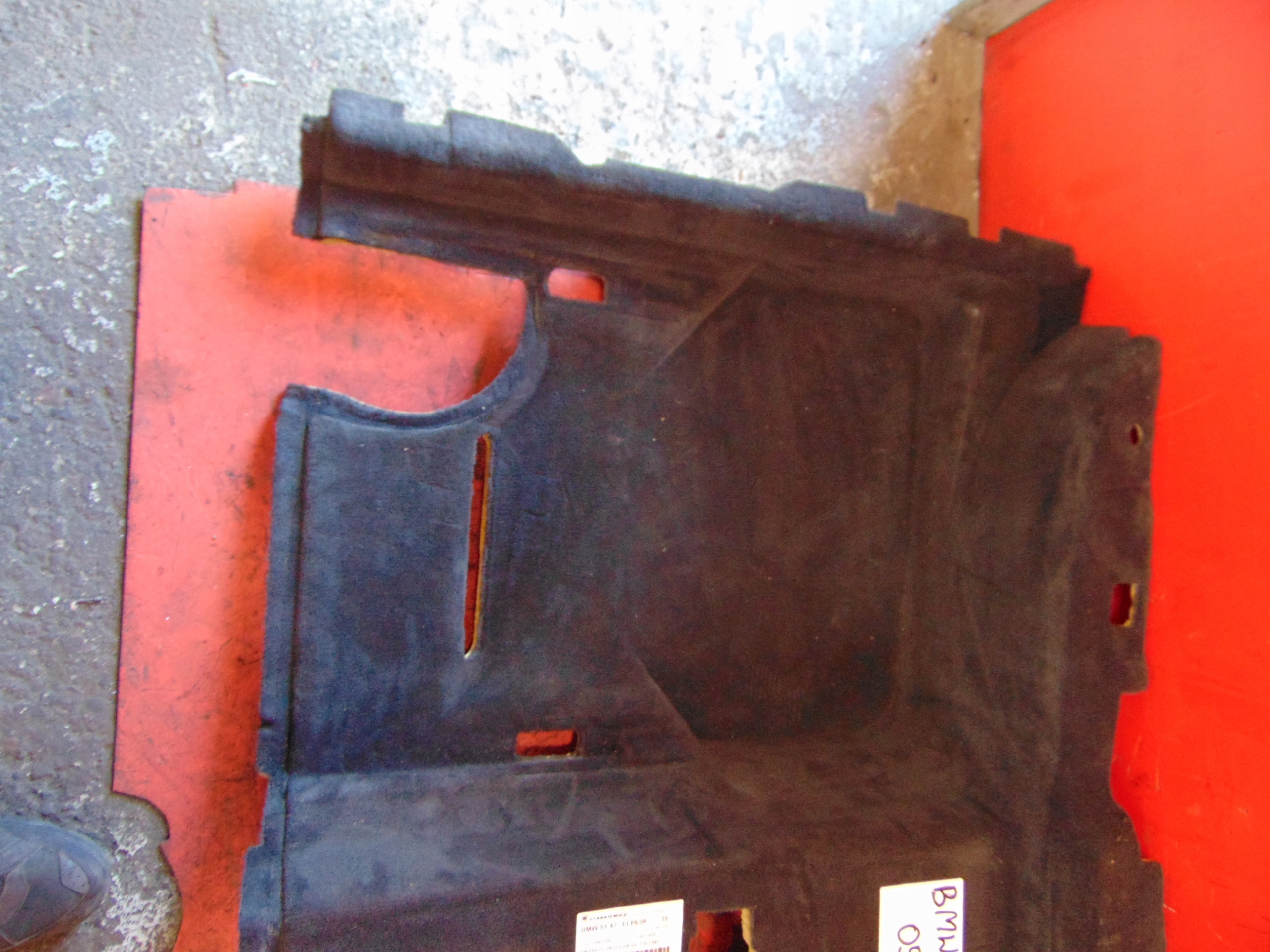 BMW 7 E65 carpet mats floor rear part EUROPA black