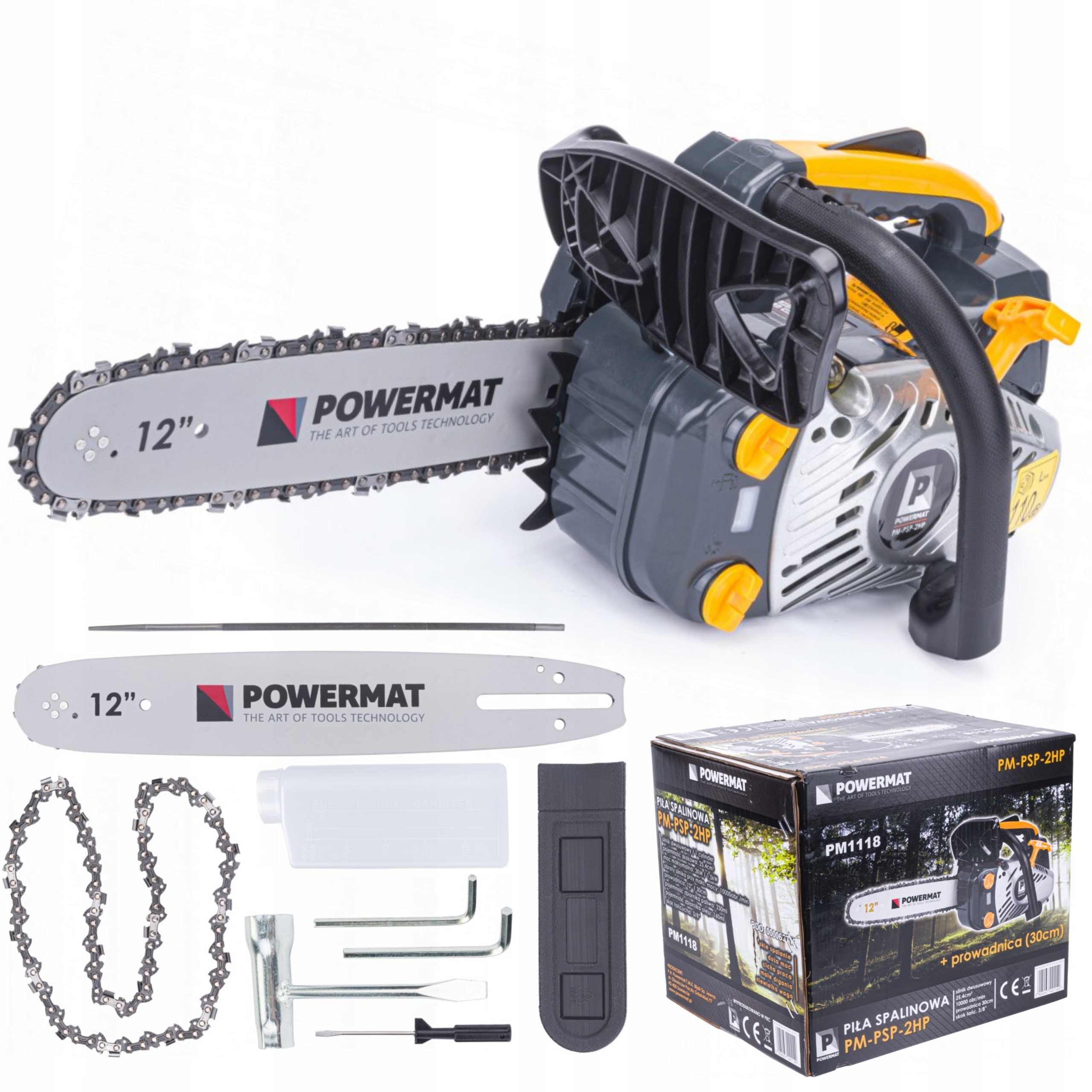 Řetězová Motorová Pila 2KM 12'' Řetězová Pila Na Větve