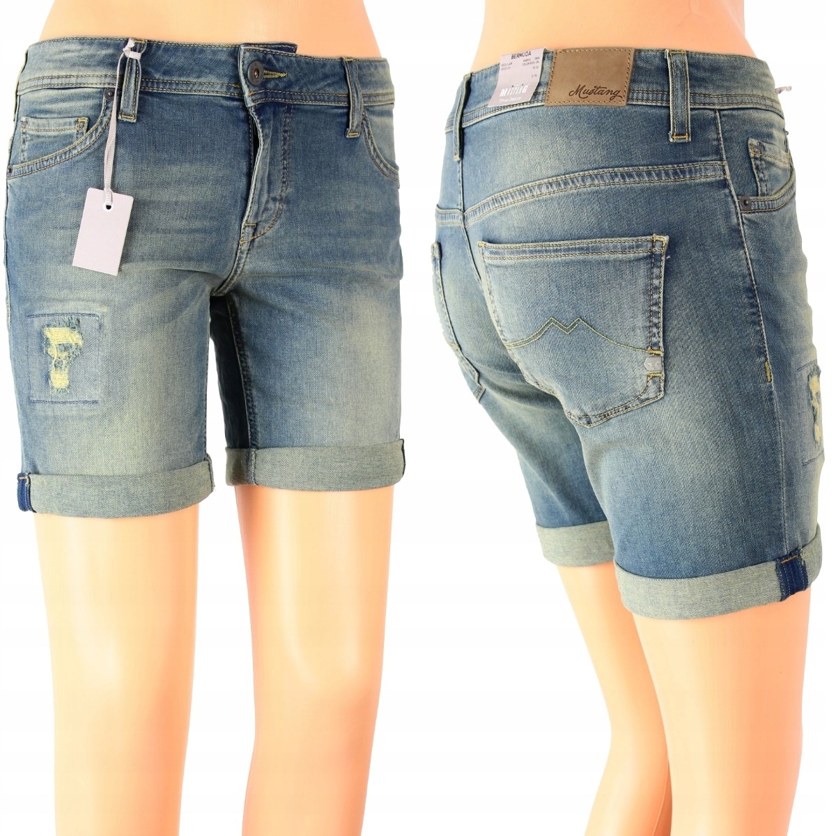 

Mustang Bermuda Regular Slim Proste _ W28