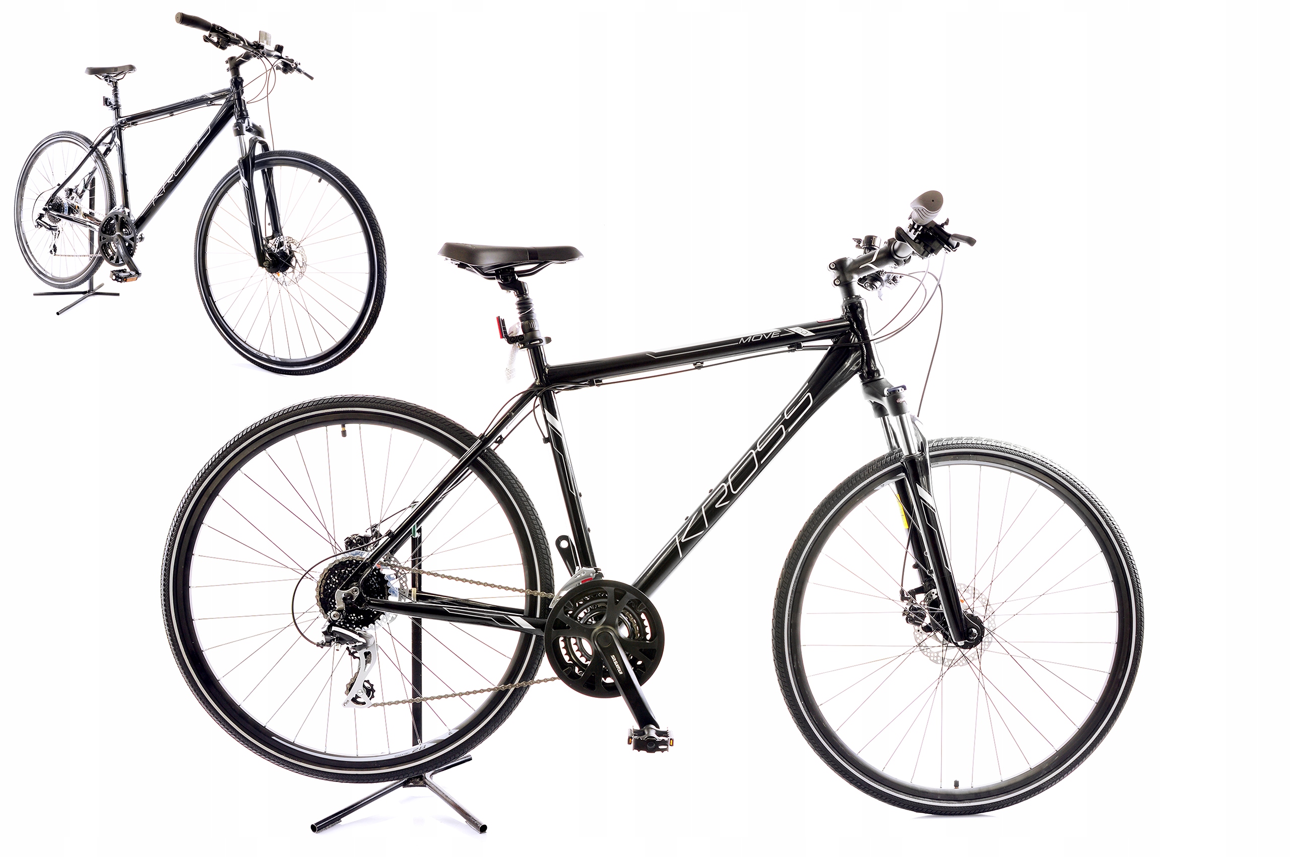 Rower 28" Crossowy Kross Go Move 2.0 rama M 19" czarny R22