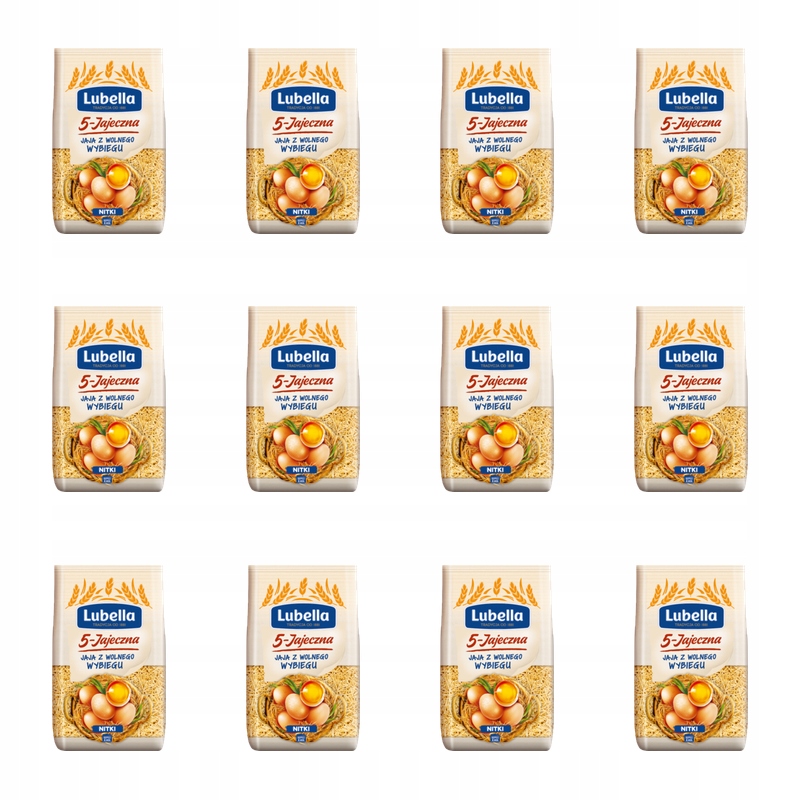 Lubella Vajíčková 5 vajec Těstoviny nudličky 400 g X12