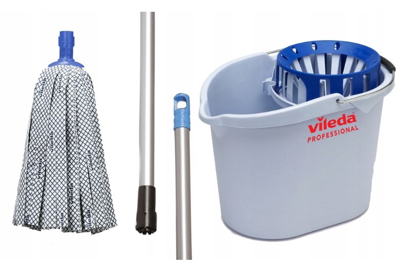 Levně Vileda Sada na mytí podlah Mop, Kbelík, Tyčinka Vileda Professional