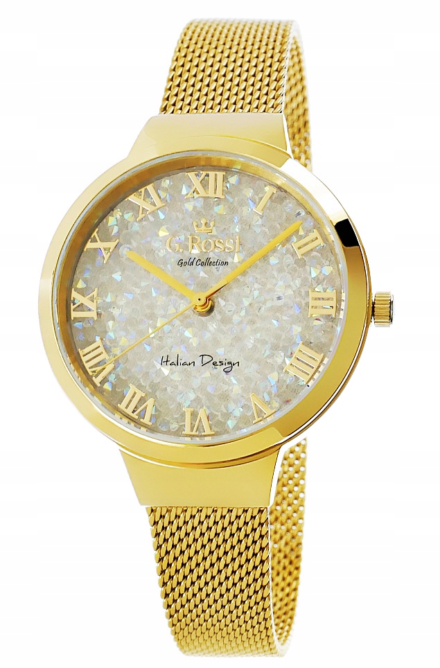 

Zegarek Damski G. Rossi S02294B-3D1-2 Złoty
