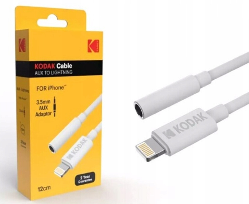 Adapter iPhone Apple Lightning Mini Jack 3.5mm Stan opakowania oryginalne