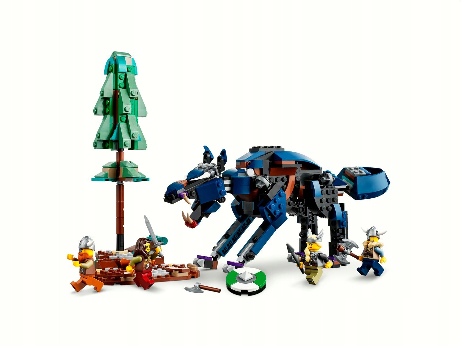 LEGO 31132 Creator 3w1 Statek wikingów wąż Midgard Płeć chłopcy dziewczynki