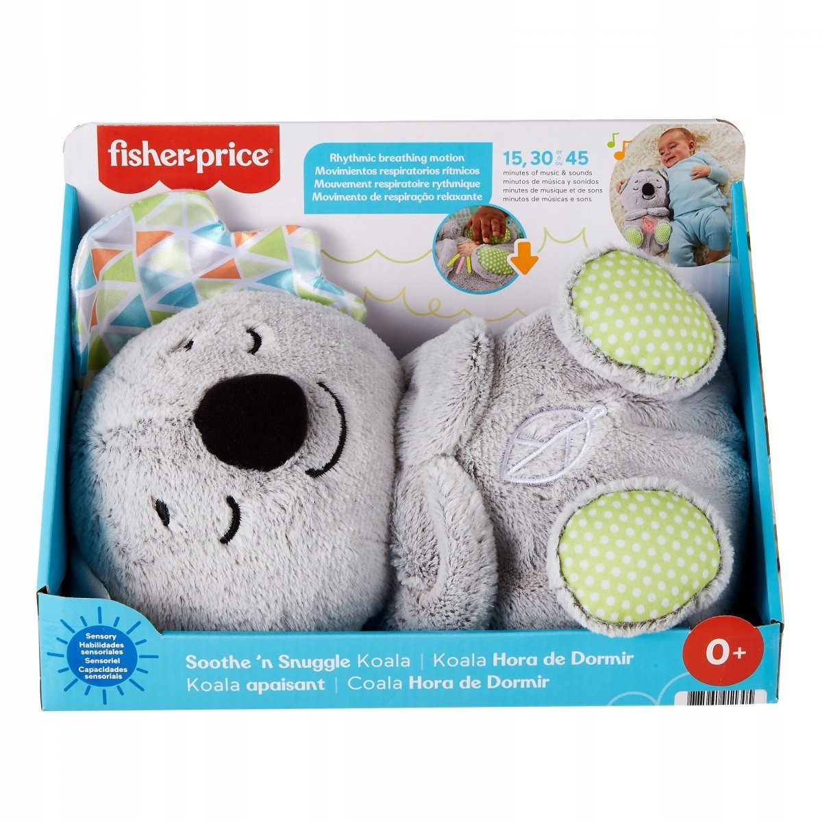 Usypianka-przytulanka Fisher-Price oddychający szary