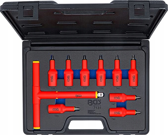 Bgs 10 izolovaných nástrojov 1000V 1/2" T20-T55 Torx Vde 10ks