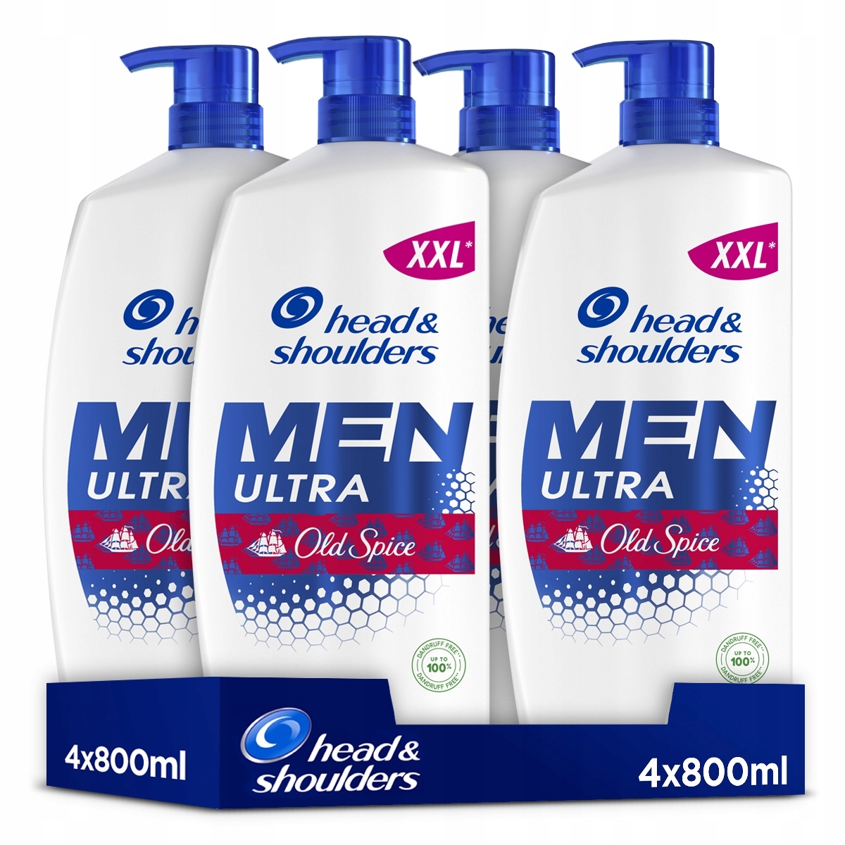 Head&Shoulders Men Ultra Old Spice Szampon Przeciwłupieżowy 4x800 ml