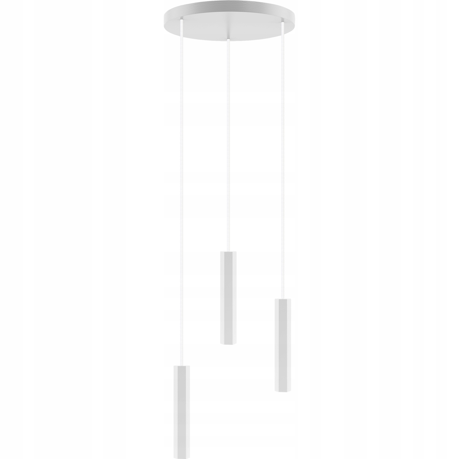 Bílá Závěsná Lampa Stropní Svítidlo Tříplamenná Lampa