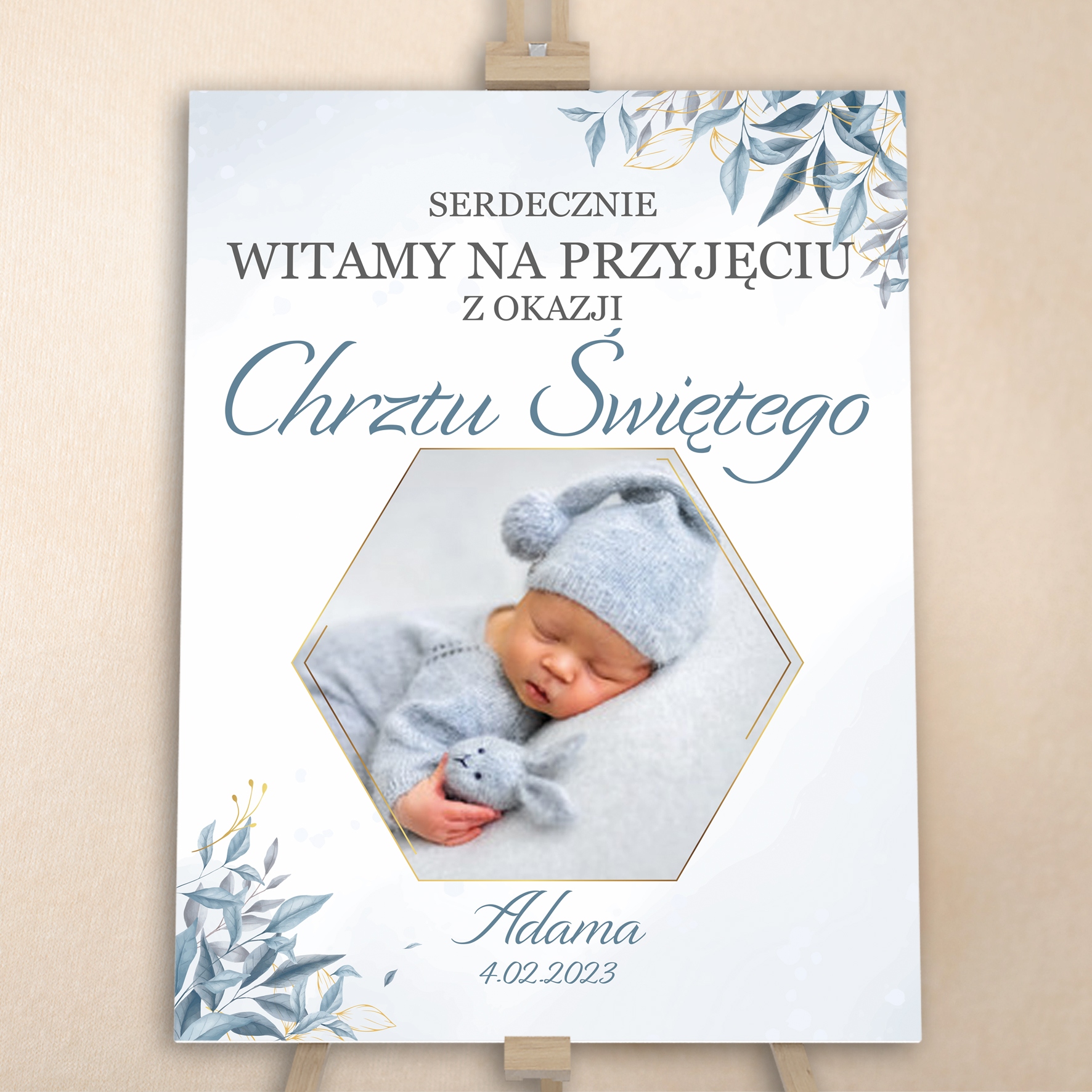 Plakat powitalny Chrzest Święty - Admdecor Rodzaj chrzest