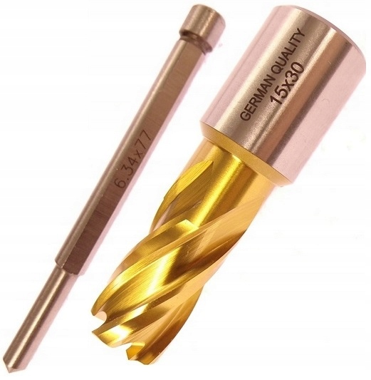 Vrták Trubkový 15mm Trepanační Fréza Trepanační 15x30mm Hss Hsstin Pilot