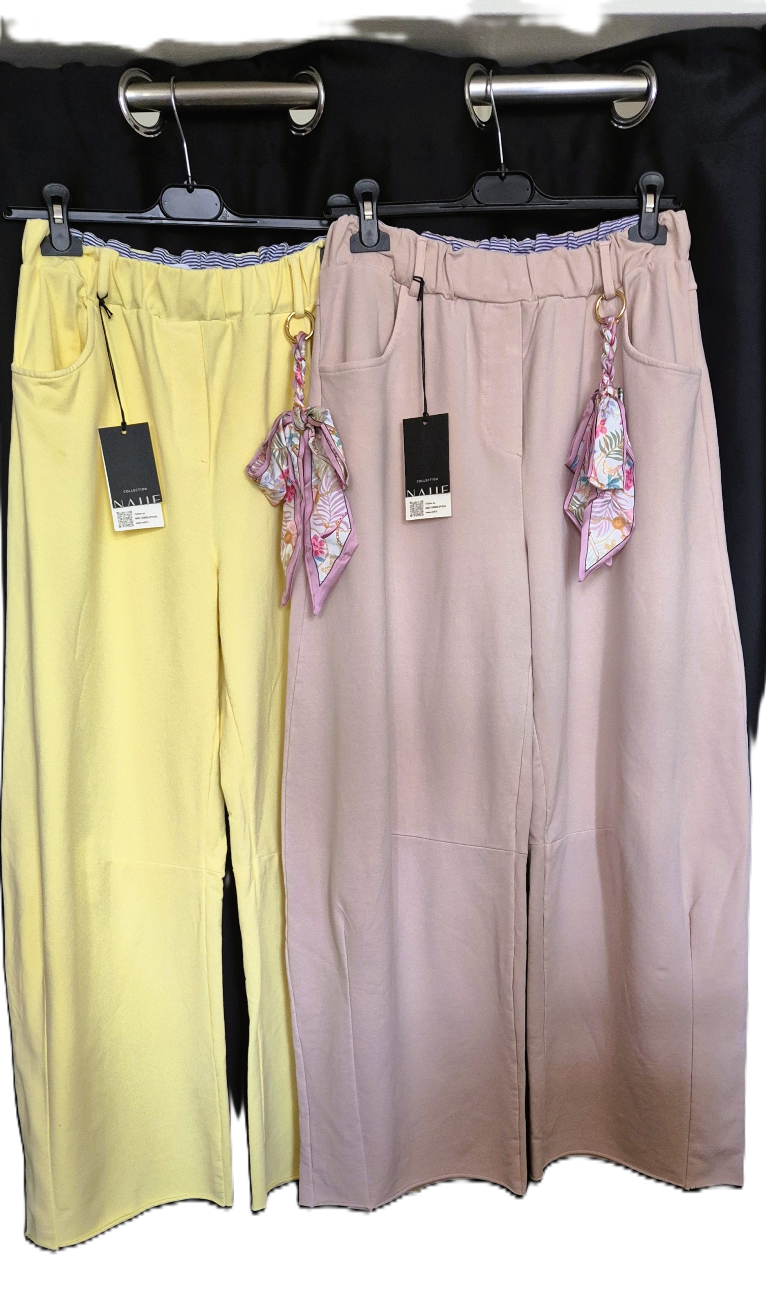 Dresové kalhoty Naif velikost uni pudr růžové L XL, XXL, Italy