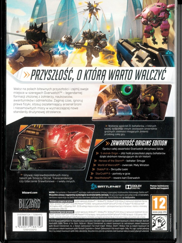 OVERWATCH Origins Edition PL NOWE PUDEŁKO BOX Rodzaj gadżetu gamingowy