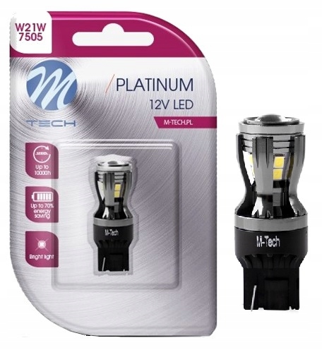 

Żarówka W21W T20 Led Osram M-tech 12-24V Biała Can