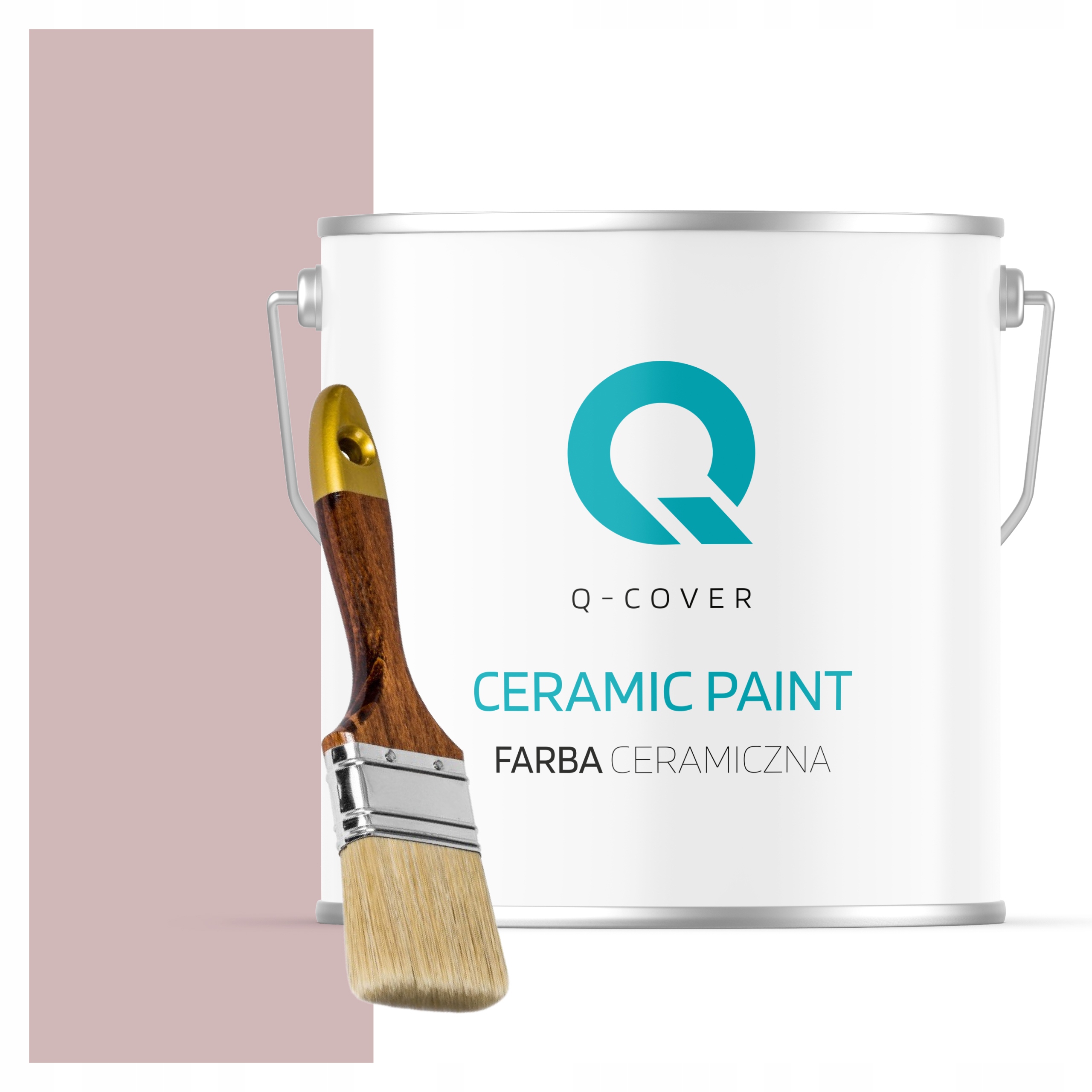 Keramická Farba Na Stenu Púdrová Ružová H3250 5L Mat Poľský Výrobca Štetec