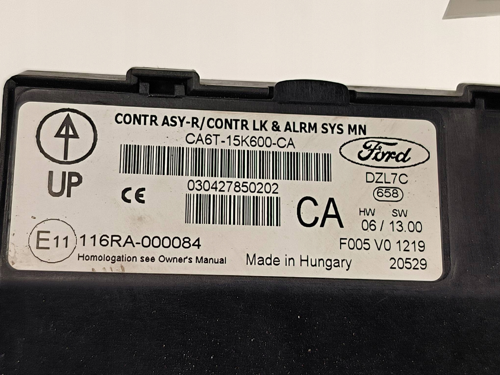 modulo CA6T-15K600-CA KOMFORTU FORD FIESTA MK7 VII