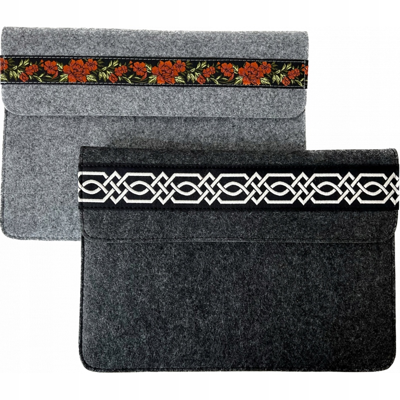 Ručně vyráběná taška, pouzdro, pouzdro na notebook z plsti handmade