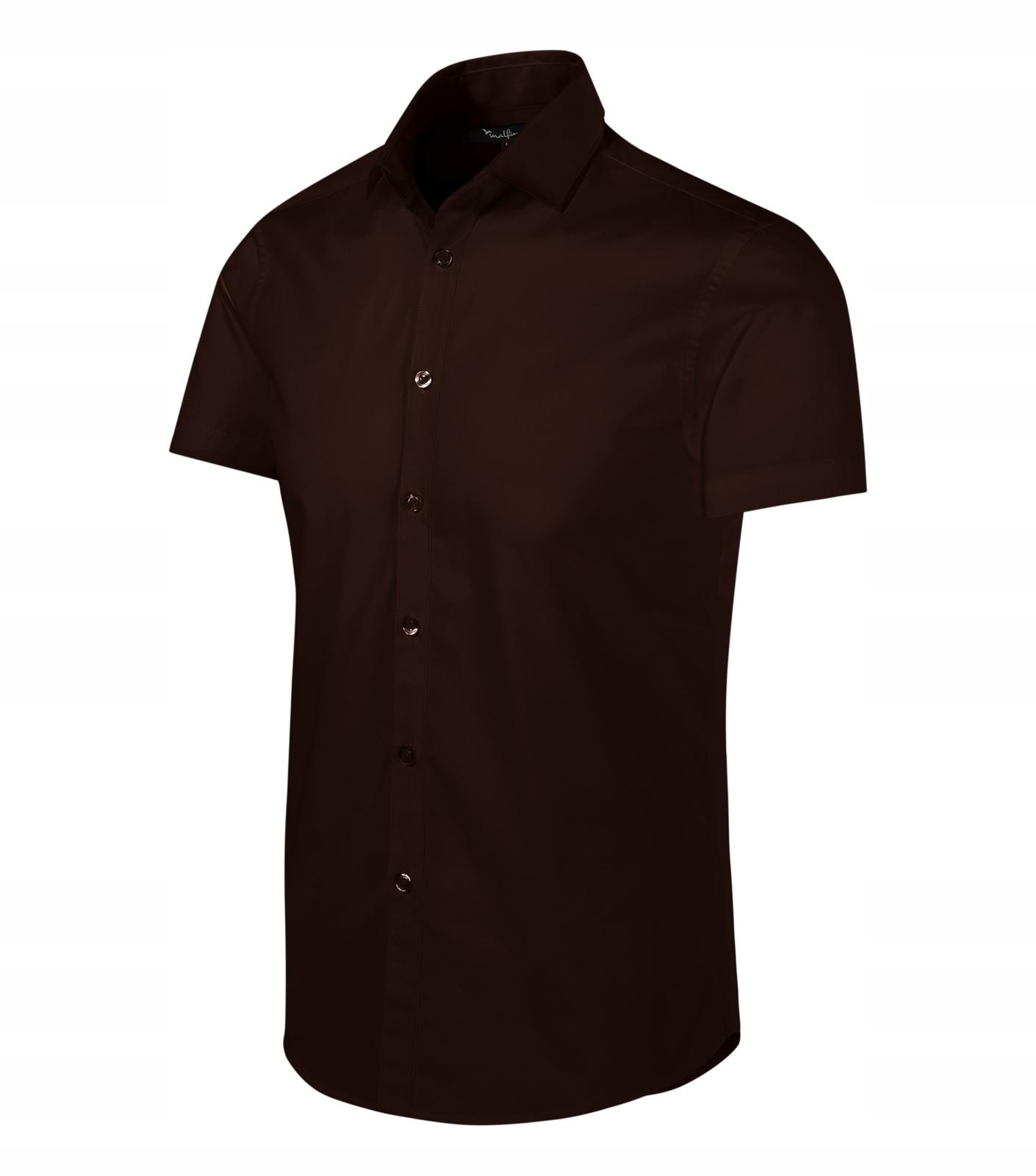 

Elegancka koszula Męska Premium kawowa 2XL XXL