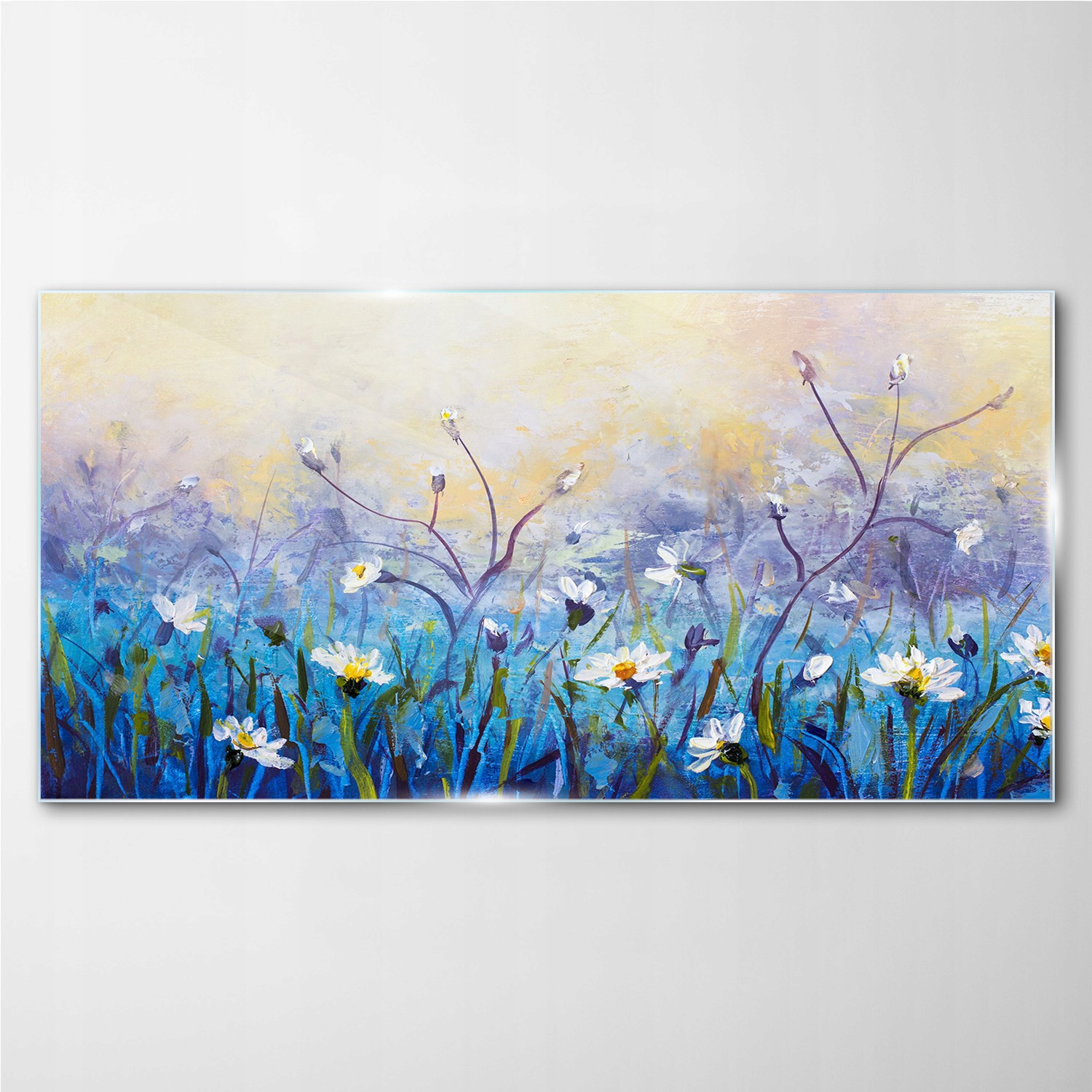 

Obraz na ścianę szklany Malarstwo kwiaty 100x50 cm