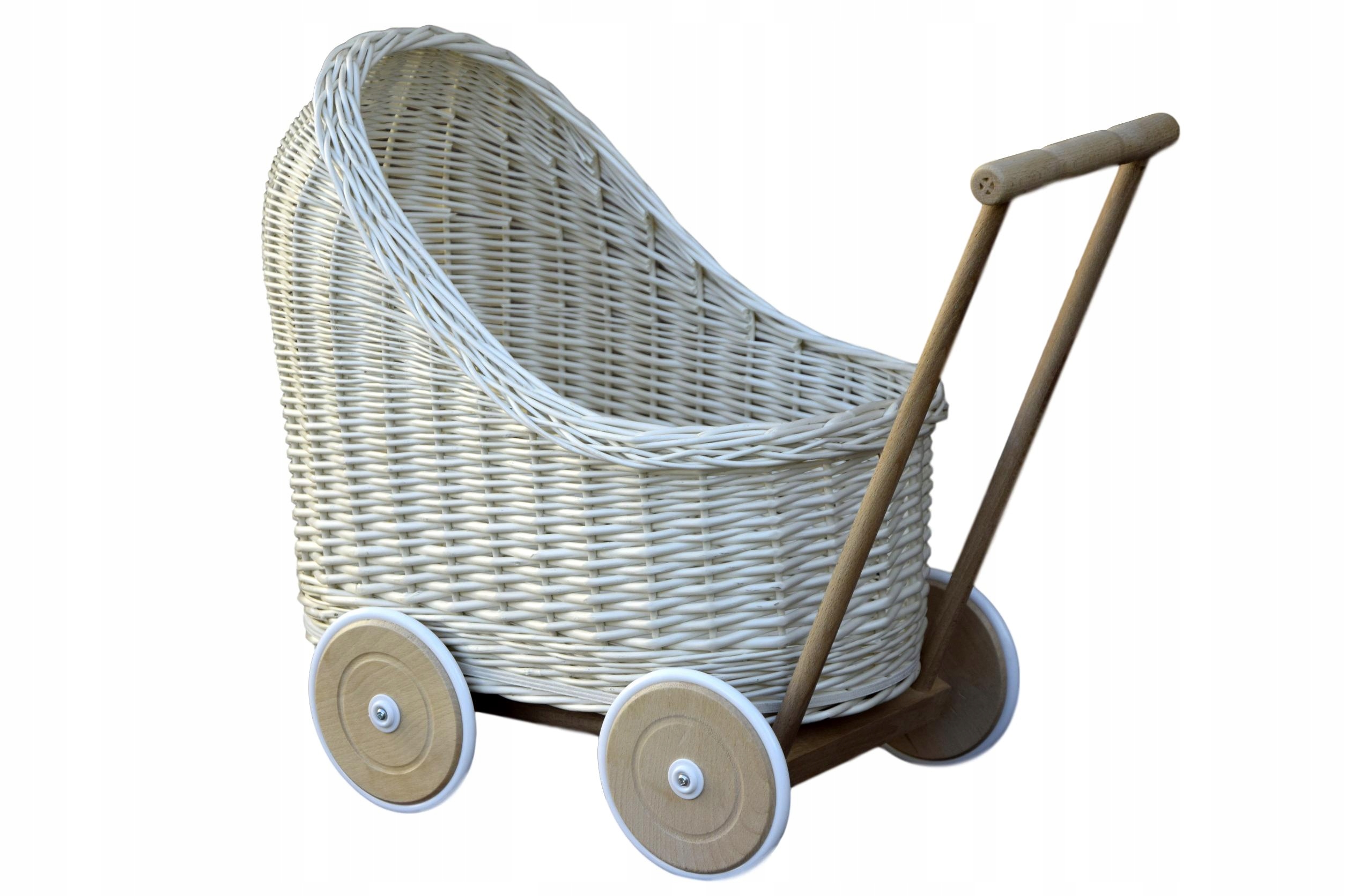 WÓZEK dla lalek wiklinowy wózek lalki Z WIKLINY