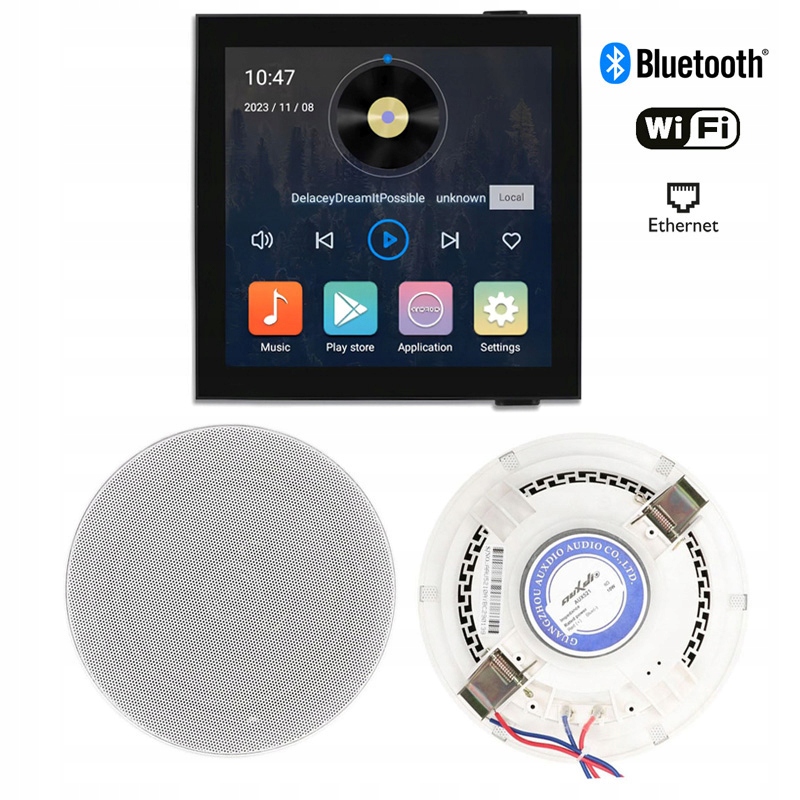 Tl Podomietkové Internetové Rádio Wifi Bt 2 Zóny 2 Reproduktory 10 W