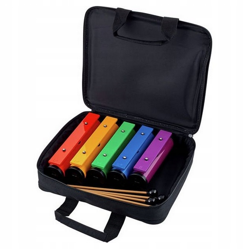 Diatonické zvonkohry na tubách Rainbow TRCB-5, 5 tónů C2 D2 F2 G2 A2