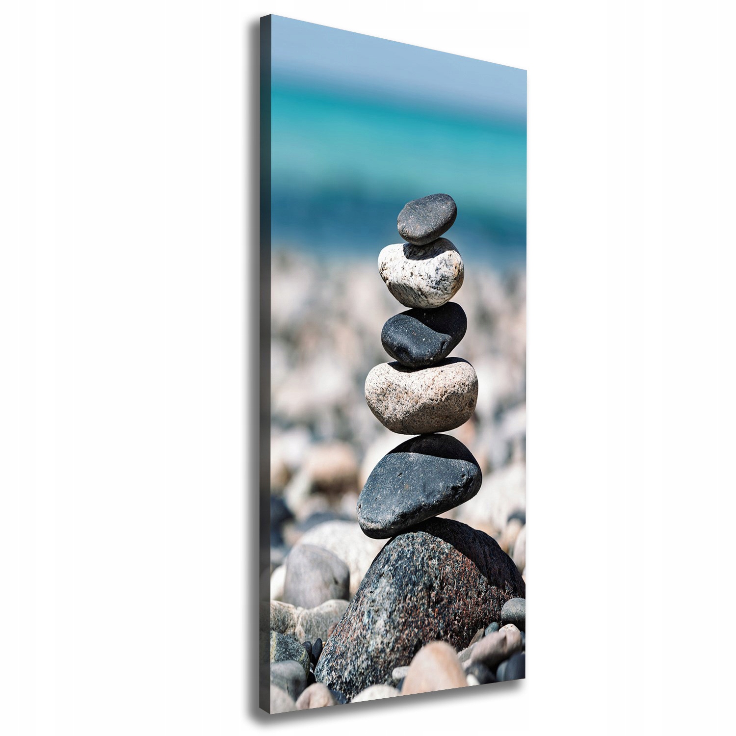 

Foto obraz na płótnie Kamienista plaża 50x125 cm