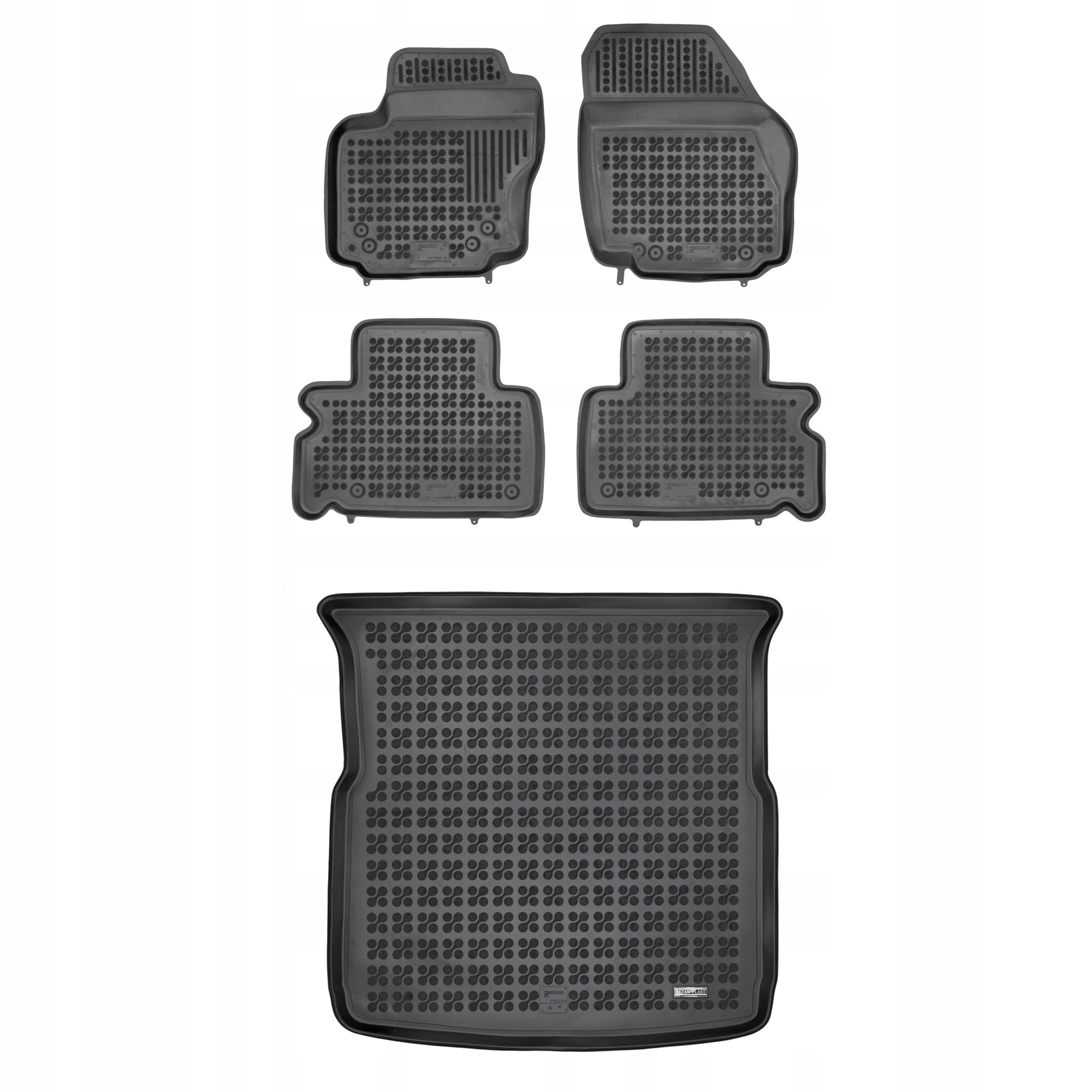 Gumová sada koberčekov a rohoží pre Ford S-Max I 2006-2015 5 osôb