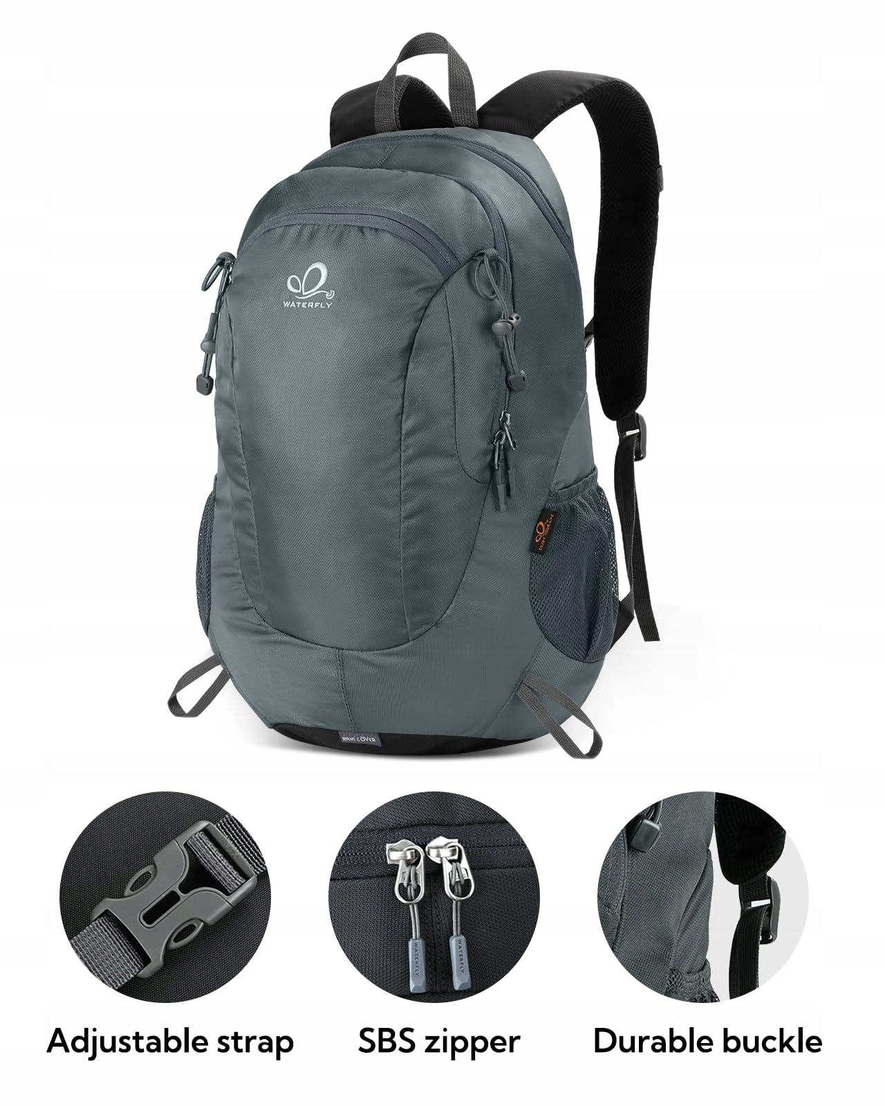 WATERFLY Plecak Turystyczny 30L Wodoodporny Trekkingowy Unisex — miniatura 3