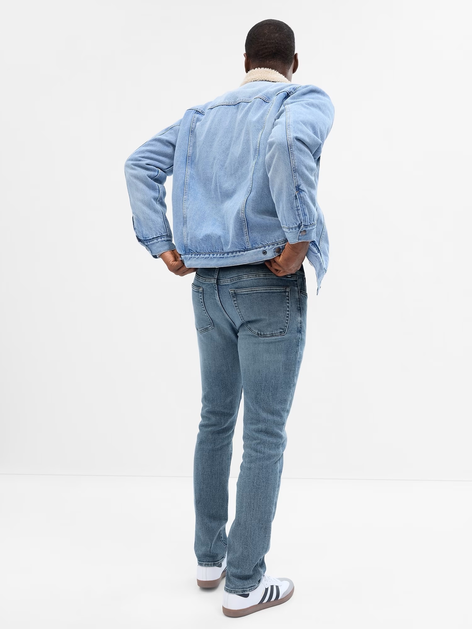Gap Džíny skinny soft high stretch modrá