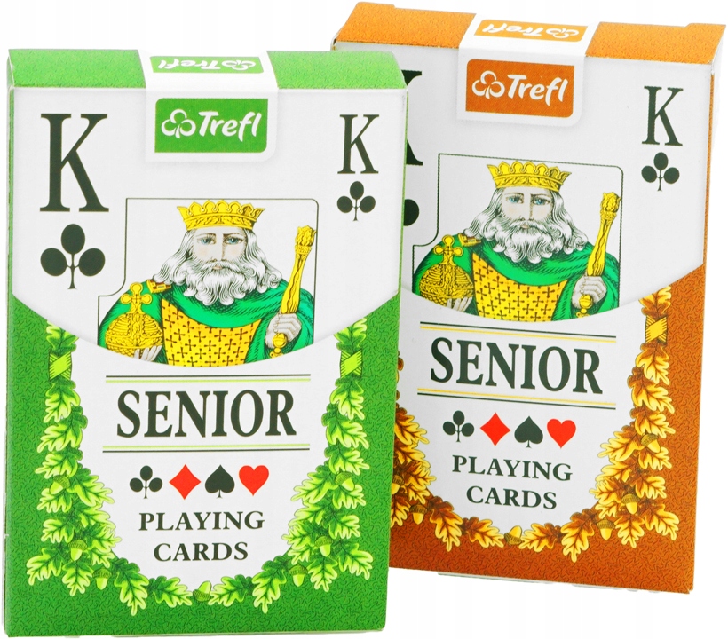 KARTY DO GRY TREFL CLASSIC SENIOR 55L X 8 SMART