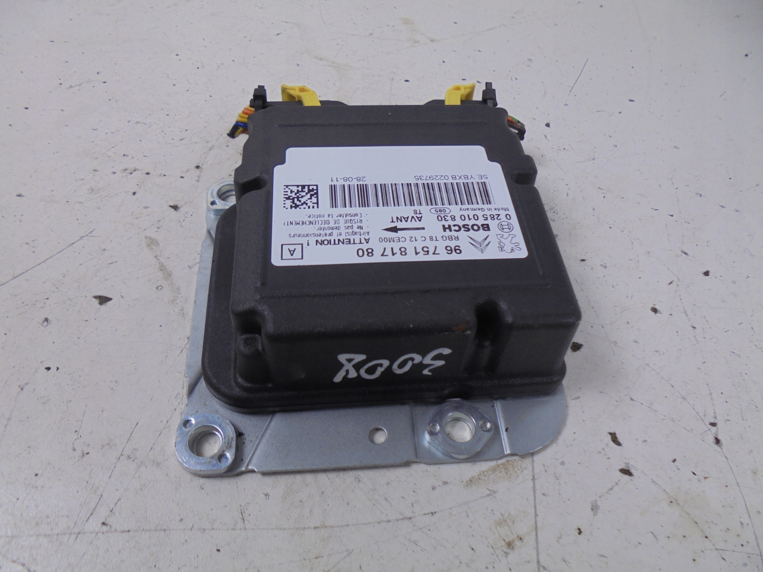 MODUŁ SENSOR AIRBAG 9675181780 PEUGEOT 3008 Producent części Peugeot OE