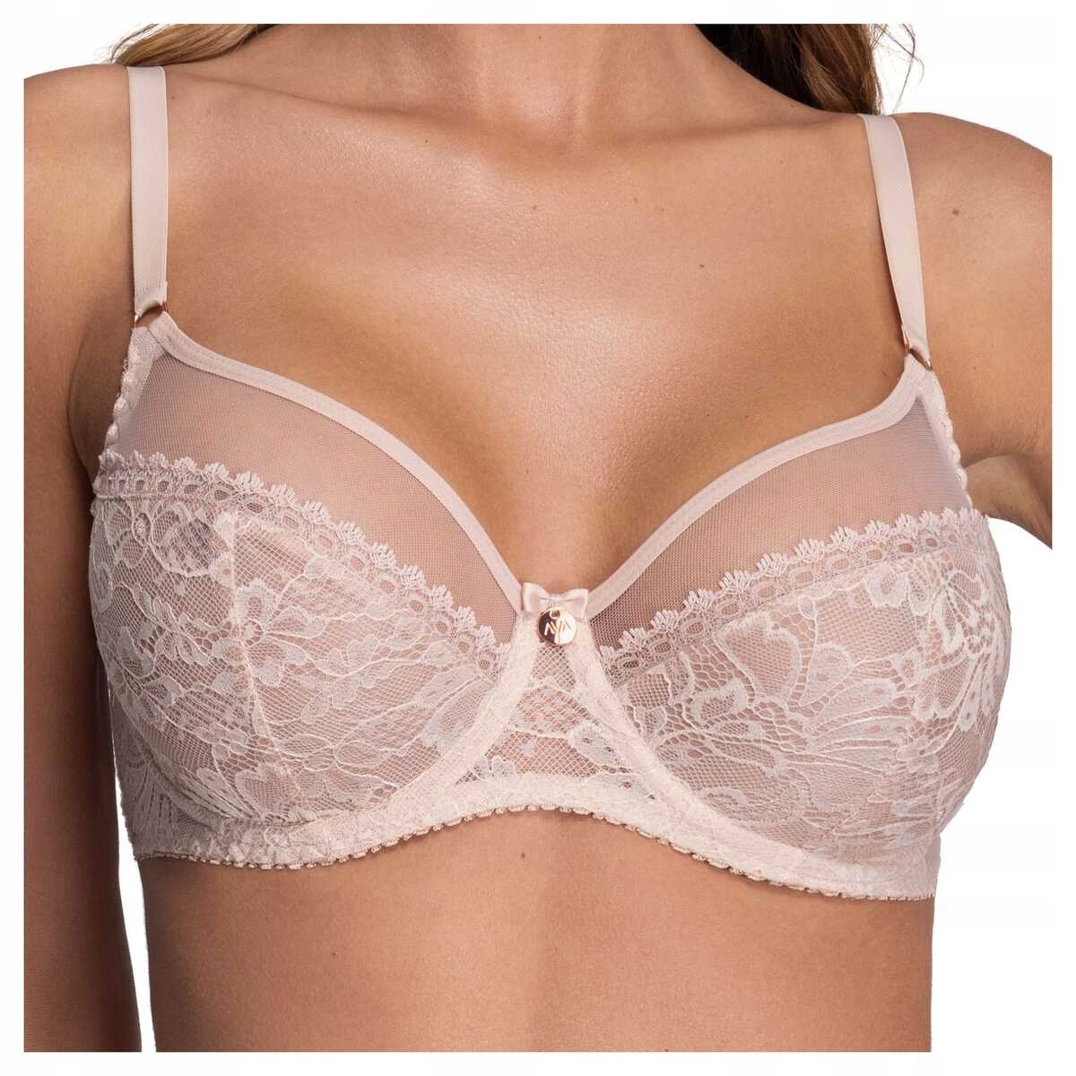 Ava Měkká podprsenka 1396 Crystal béžová 80F