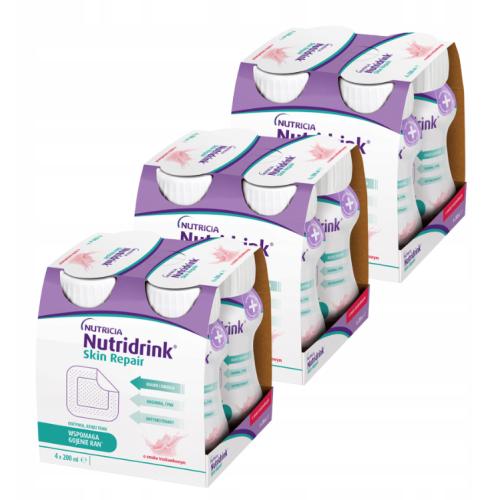3x Nutridrink Skin Repair Truskawka 4x200 Gojenie Ran