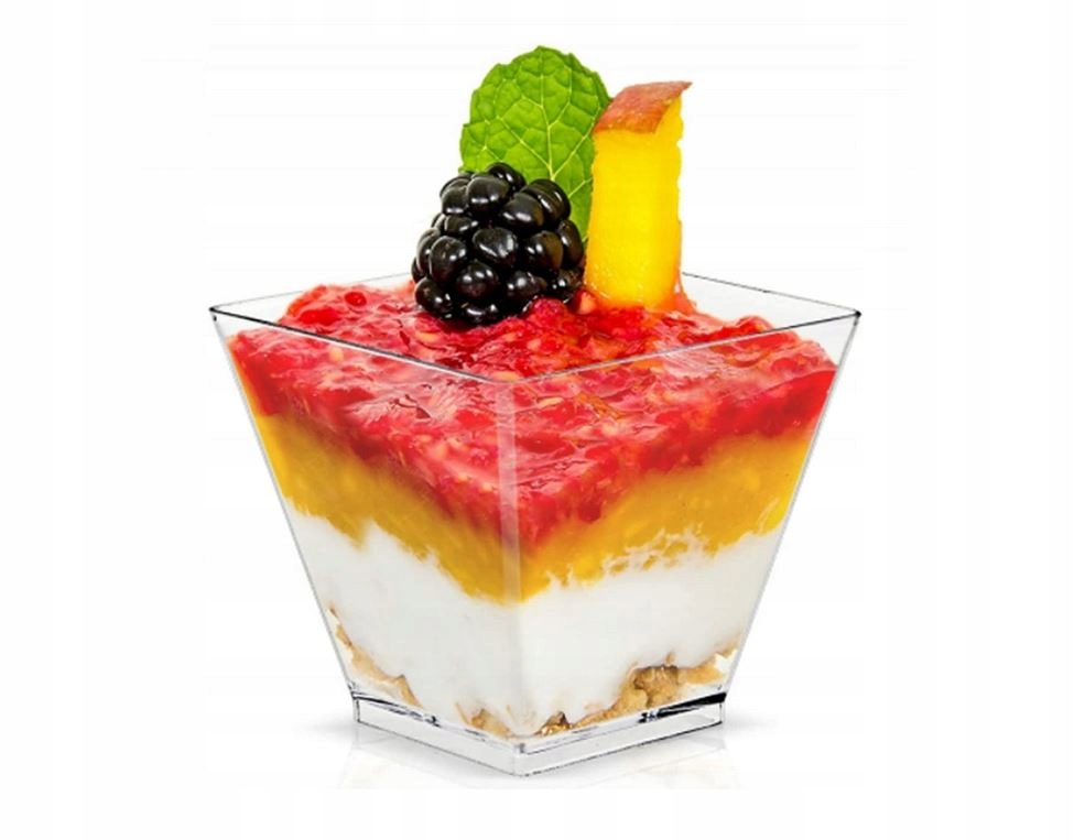 

Pucharki Kwadratowe do deserów 200ml 50szt