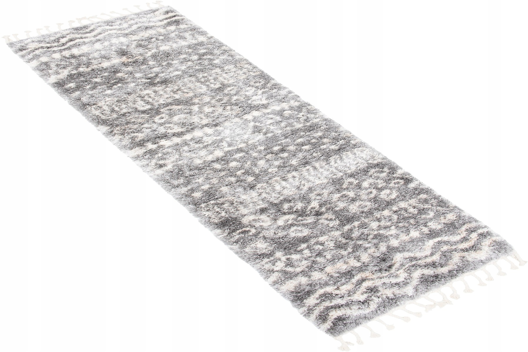 Koberec Běhoun Shaggy Aztec 70x200 Třásně Boho w08