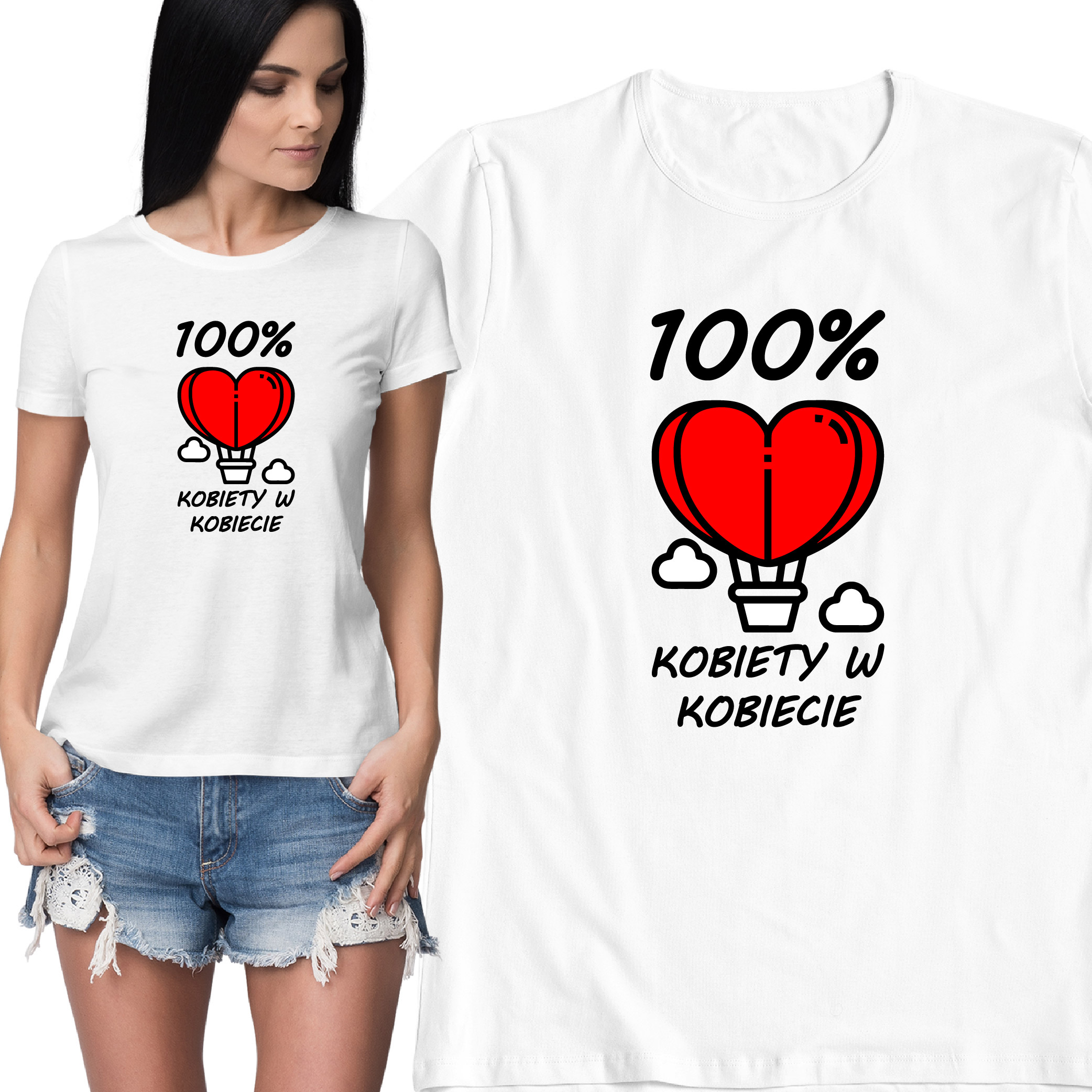 

Koszulka Na Prezent Dla Niej 100 Procent Kobiety